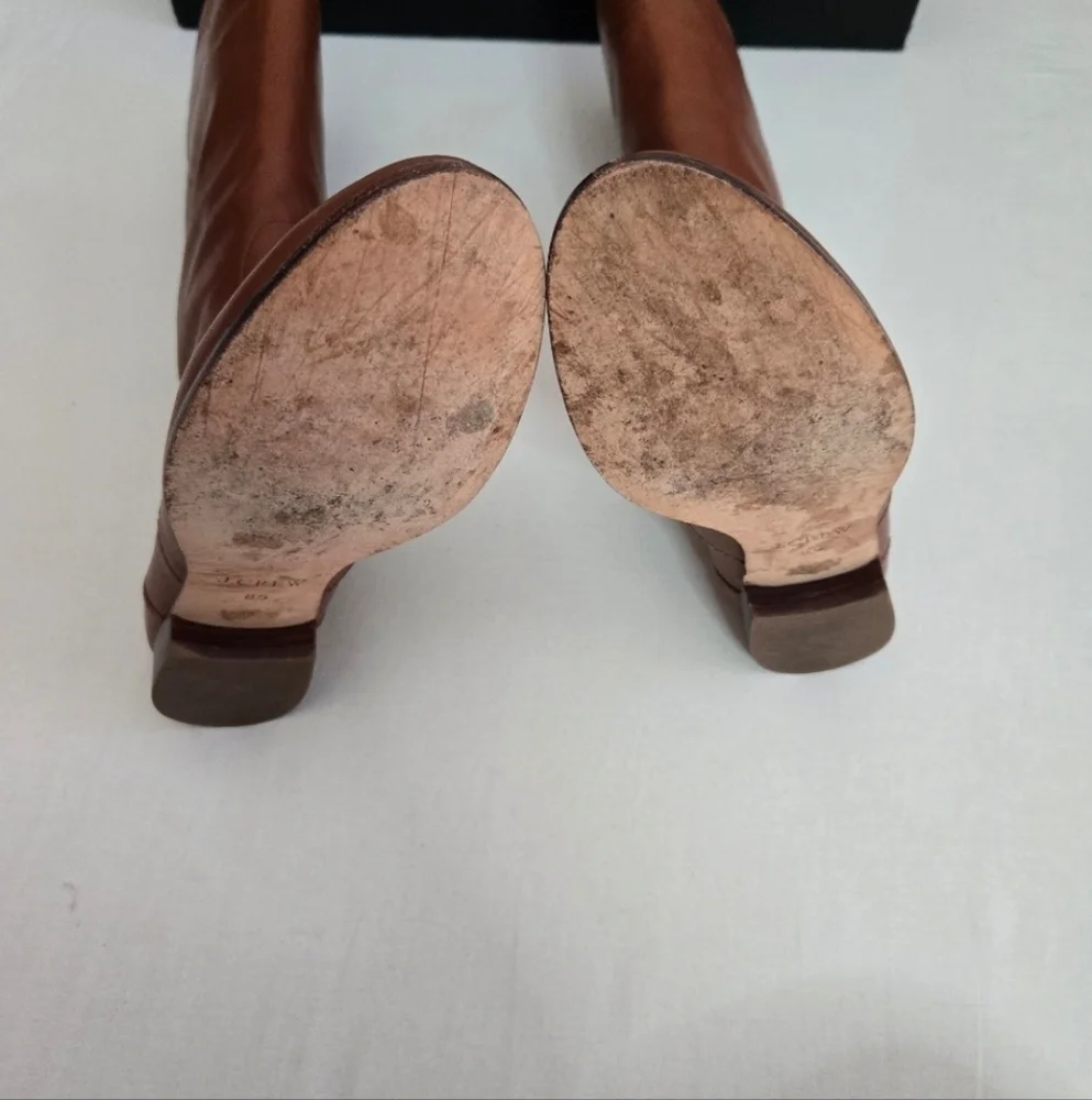 J. Crew Brown Leather Winter Boots - Picture 8 of 16